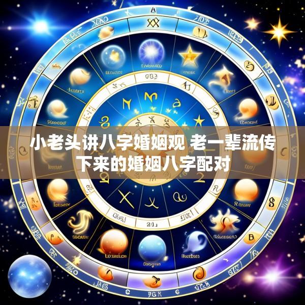 小老头讲八字婚姻观 老一辈流传下来的婚姻八字配对