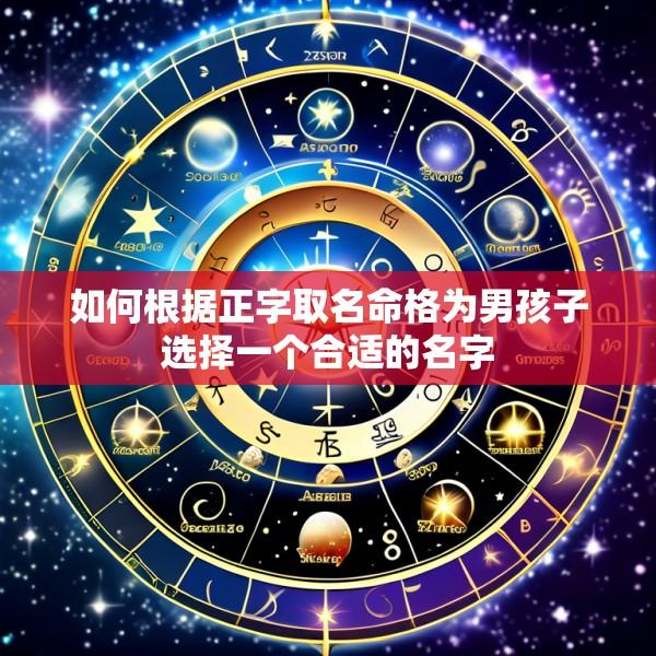 如何根据正字取名命格为男孩子选择一个合适的名字