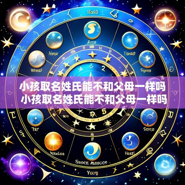 小孩取名姓氏能不和父母一样吗 小孩取名姓氏能不和父母一样吗怎么取