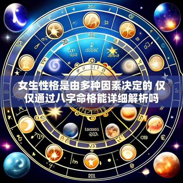 女生性格是由多种因素决定的 仅仅通过八字命格能详细解析吗