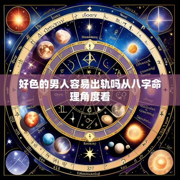 好色的男人容易出轨吗从八字命理角度看