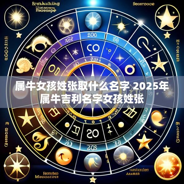属牛女孩姓张取什么名字 2025年属牛吉利名字女孩姓张