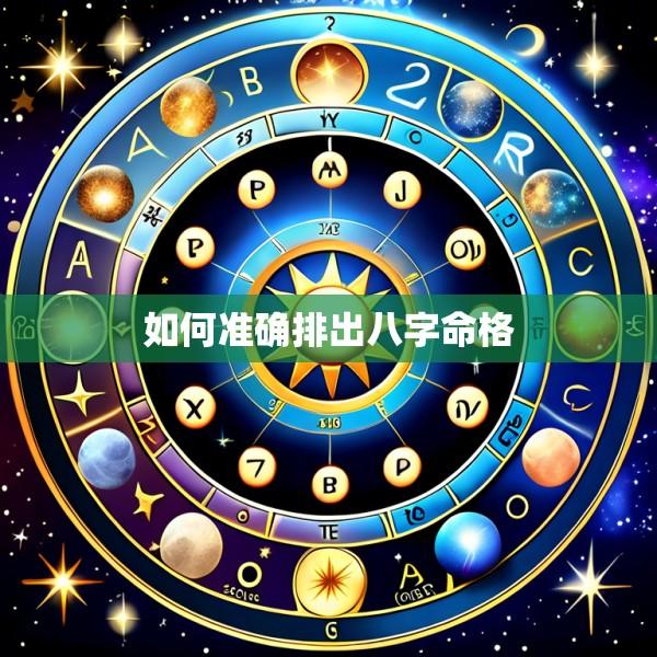 如何准确排出八字命格
