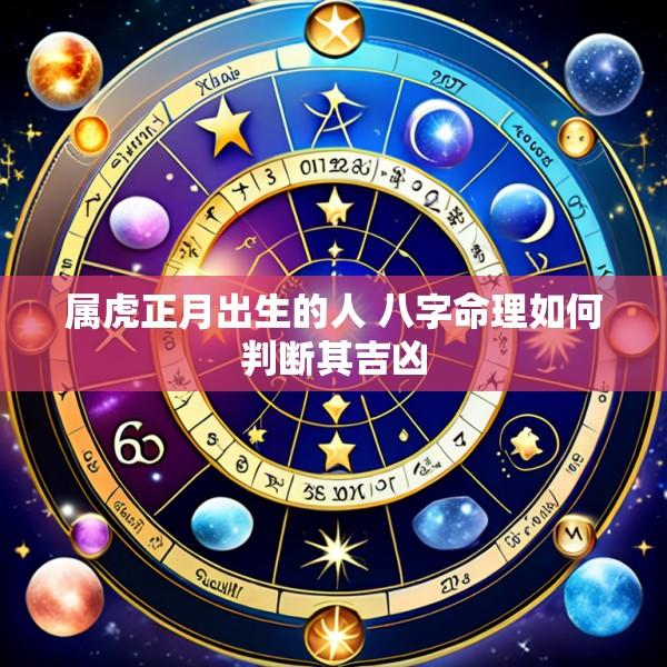 属虎正月出生的人 八字命理如何判断其吉凶