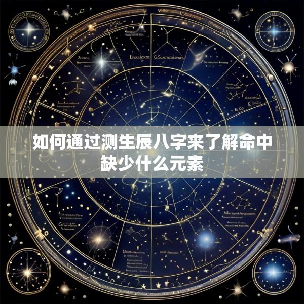 如何通过测生辰八字来了解命中缺少什么元素