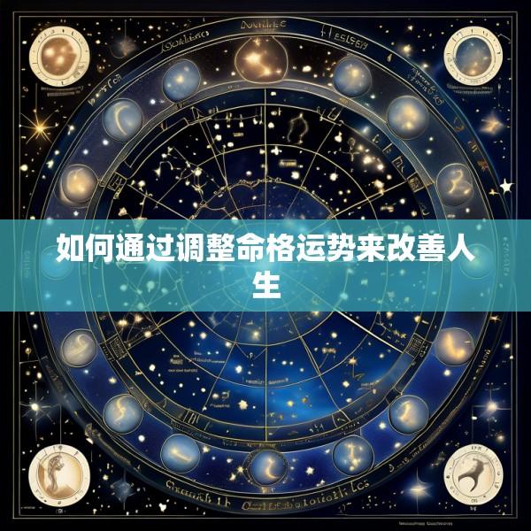 如何通过调整命格运势来改善人生