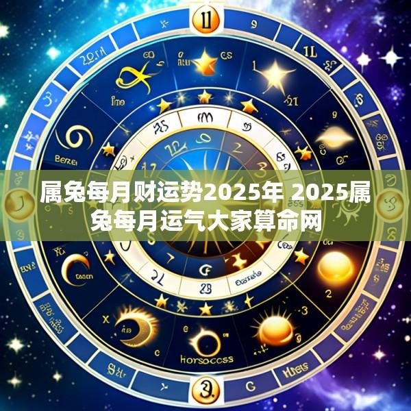 属兔每月财运势2025年 2025属兔每月运气大家算命网