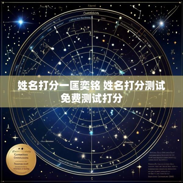 姓名打分一匡奕铭 姓名打分测试免费测试打分