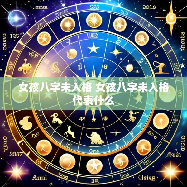 女孩八字未入格 女孩八字未入格代表什么