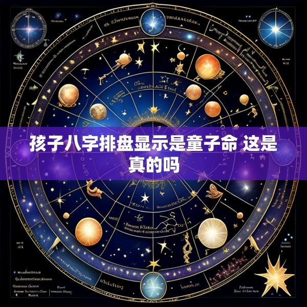 孩子八字排盘显示是童子命 这是真的吗