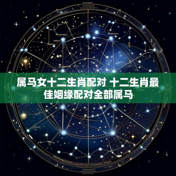 属马女十二生肖配对 十二生肖最佳姻缘配对全部属马
