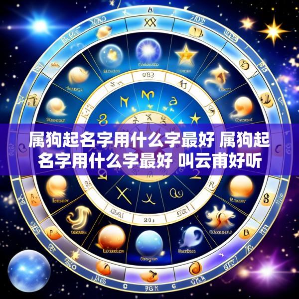 属狗起名字用什么字最好 属狗起名字用什么字最好 叫云甫好听