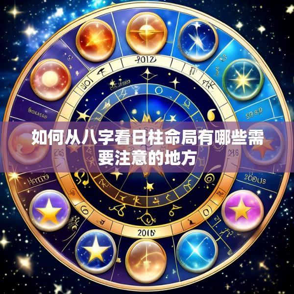 如何从八字看日柱命局有哪些需要注意的地方