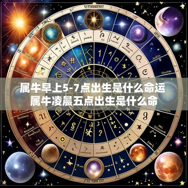 属牛早上5-7点出生是什么命运 属牛凌晨五点出生是什么命