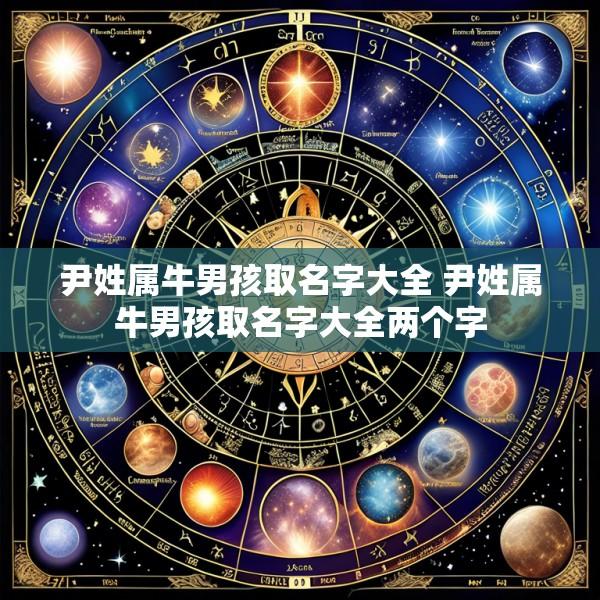 尹姓属牛男孩取名字大全 尹姓属牛男孩取名字大全两个字