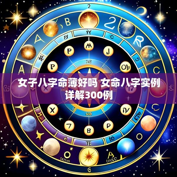 女子八字命薄好吗 女命八字实例详解300例
