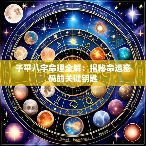 子平八字命理全解：揭秘命运密码的关键钥匙