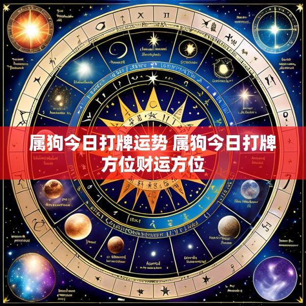 属狗今日打牌运势 属狗今日打牌方位财运方位