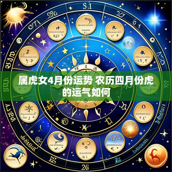 属虎女4月份运势 农历四月份虎的运气如何