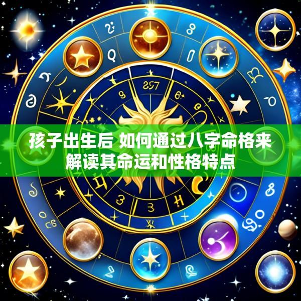 孩子出生后 如何通过八字命格来解读其命运和性格特点