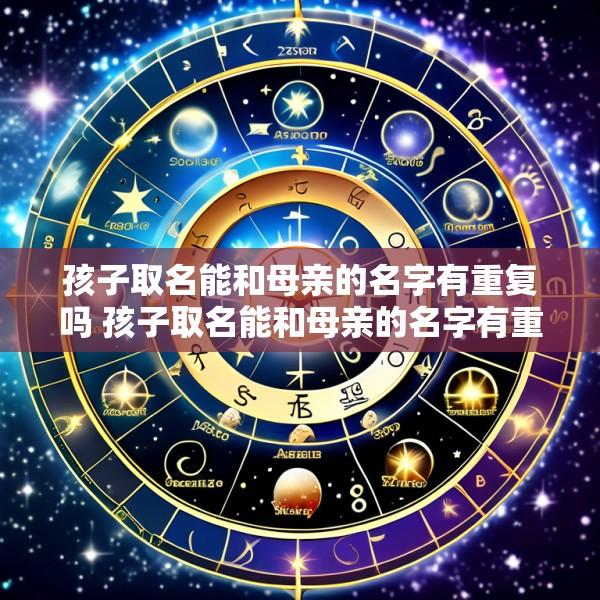 孩子取名能和母亲的名字有重复吗 孩子取名能和母亲的名字有重复吗女孩