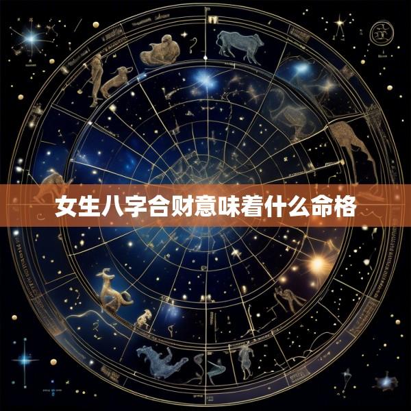 女生八字合财意味着什么命格