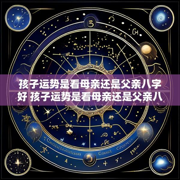 孩子运势是看母亲还是父亲八字好 孩子运势是看母亲还是父亲八字好呢
