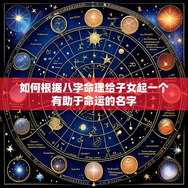 如何根据八字命理给子女起一个有助于命运的名字