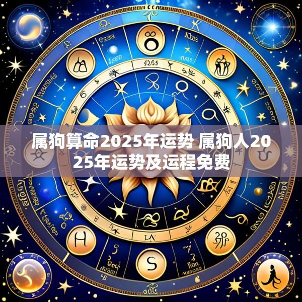 属狗算命2025年运势 属狗人2025年运势及运程免费