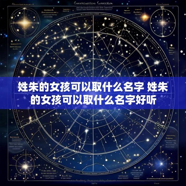 姓朱的女孩可以取什么名字 姓朱的女孩可以取什么名字好听