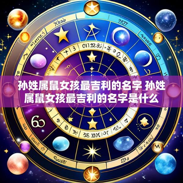 孙姓属鼠女孩最吉利的名字 孙姓属鼠女孩最吉利的名字是什么