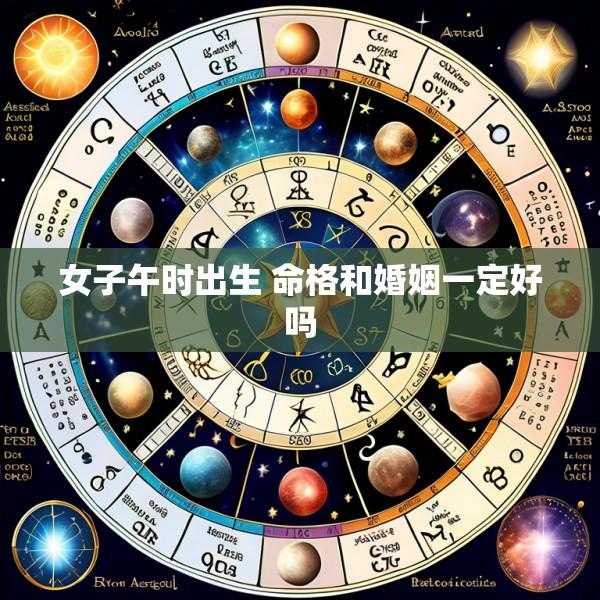 女子午时出生 命格和婚姻一定好吗