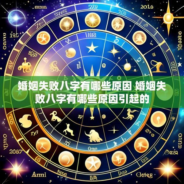 婚姻失败八字有哪些原因 婚姻失败八字有哪些原因引起的
