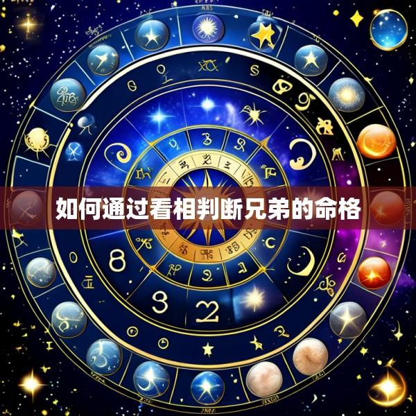 如何通过看相判断兄弟的命格