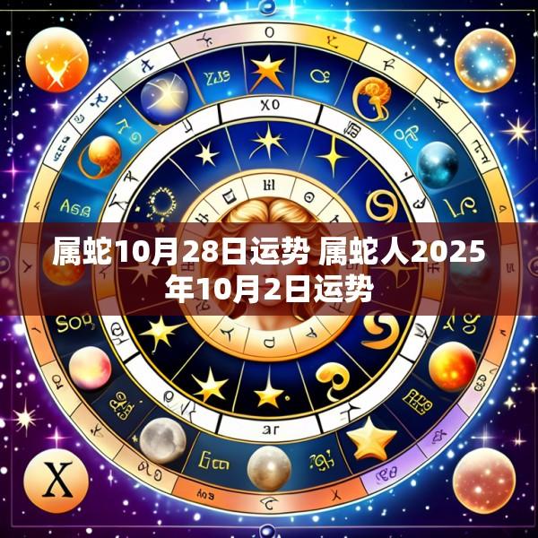 属蛇10月28日运势 属蛇人2025年10月2日运势