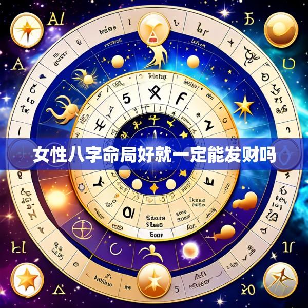 女性八字命局好就一定能发财吗