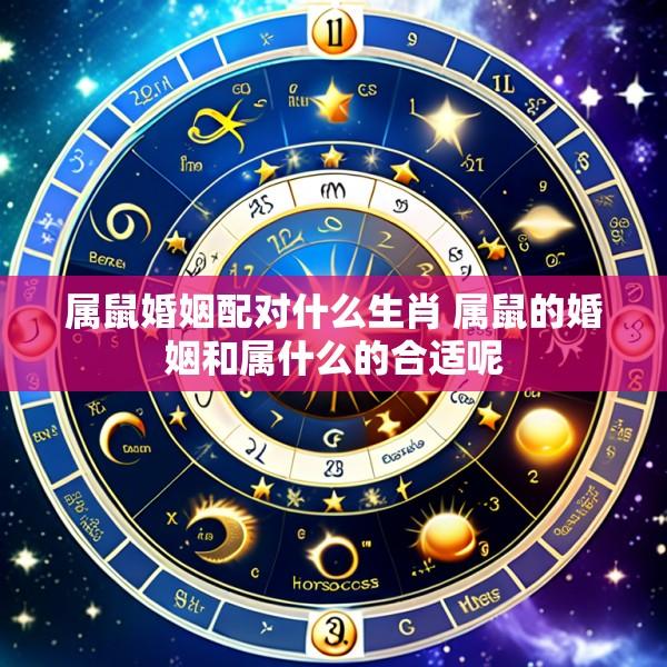 属鼠婚姻配对什么生肖 属鼠的婚姻和属什么的合适呢
