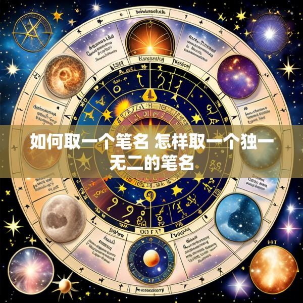 如何取一个笔名 怎样取一个独一无二的笔名