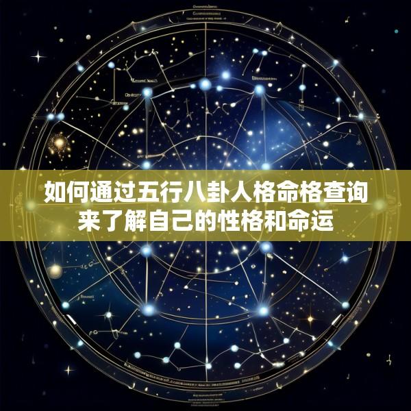 如何通过五行八卦人格命格查询来了解自己的性格和命运