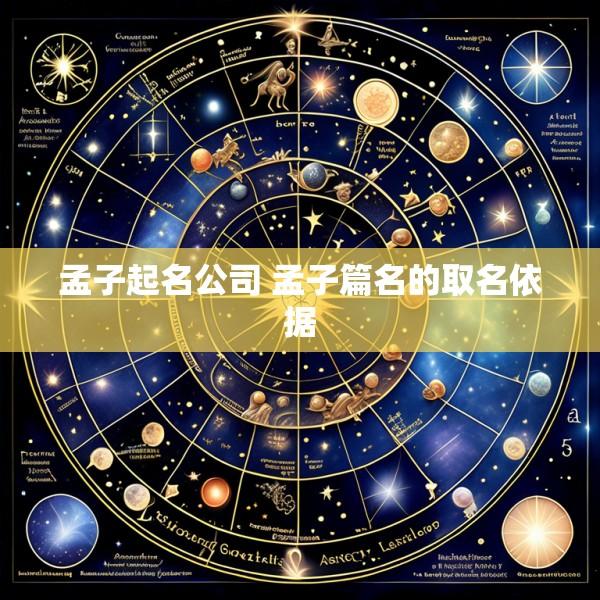 孟子起名公司 孟子篇名的取名依据