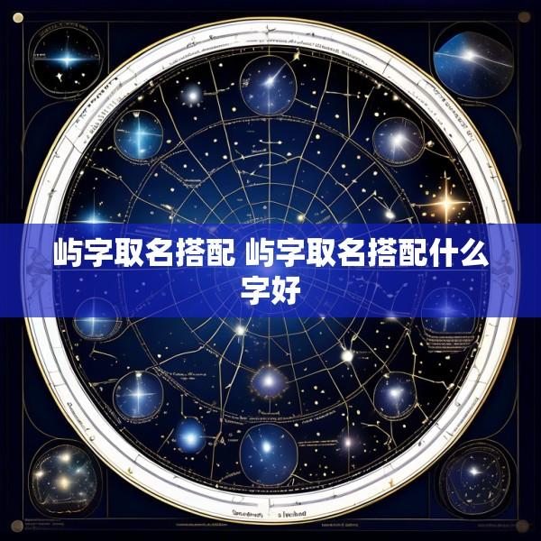 屿字取名搭配 屿字取名搭配什么字好