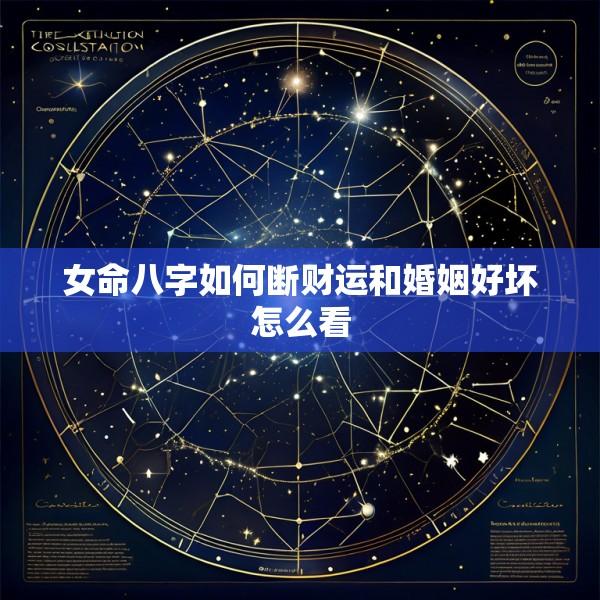 女命八字如何断财运和婚姻好坏怎么看