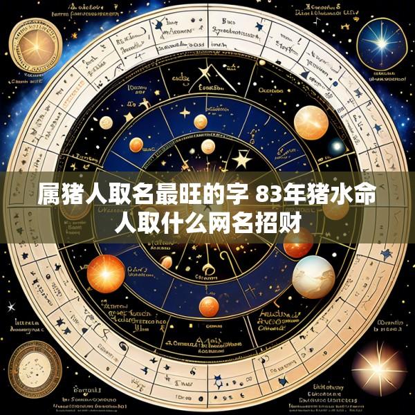 属猪人取名最旺的字 83年猪水命人取什么网名招财