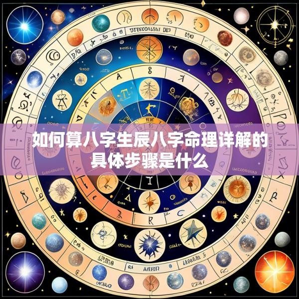 如何算八字生辰八字命理详解的具体步骤是什么