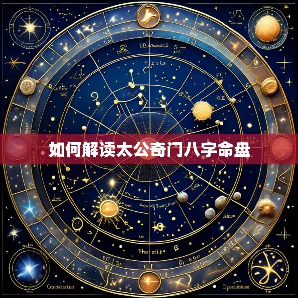如何解读太公奇门八字命盘