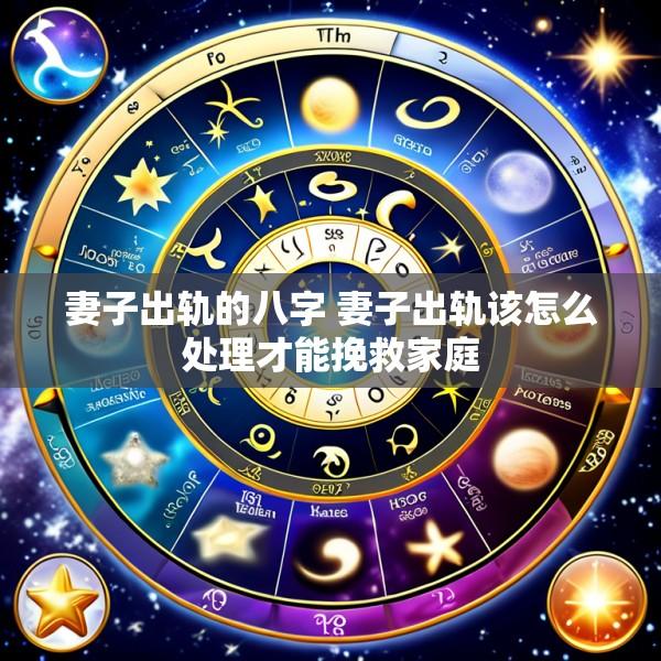 妻子出轨的八字 妻子出轨该怎么处理才能挽救家庭