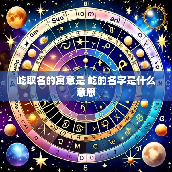 屹取名的寓意是 屹的名字是什么意思