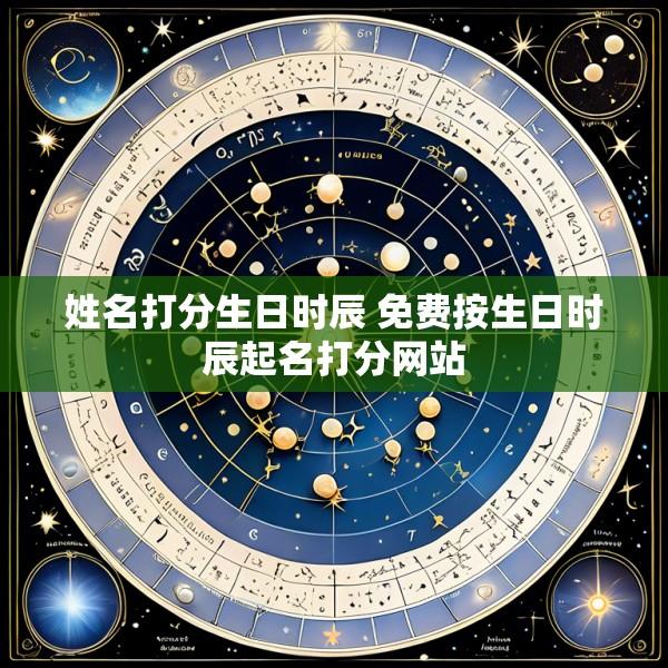 姓名打分生日时辰 免费按生日时辰起名打分网站