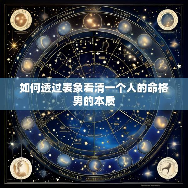 如何透过表象看清一个人的命格男的本质