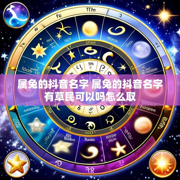 属兔的抖音名字 属兔的抖音名字有草民可以吗怎么取